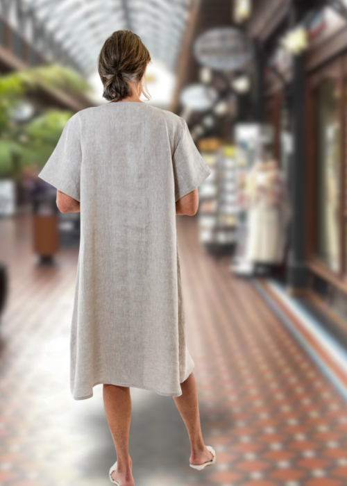 Eva's Sunday | Rachel Dress | Neutral | 100% Linen